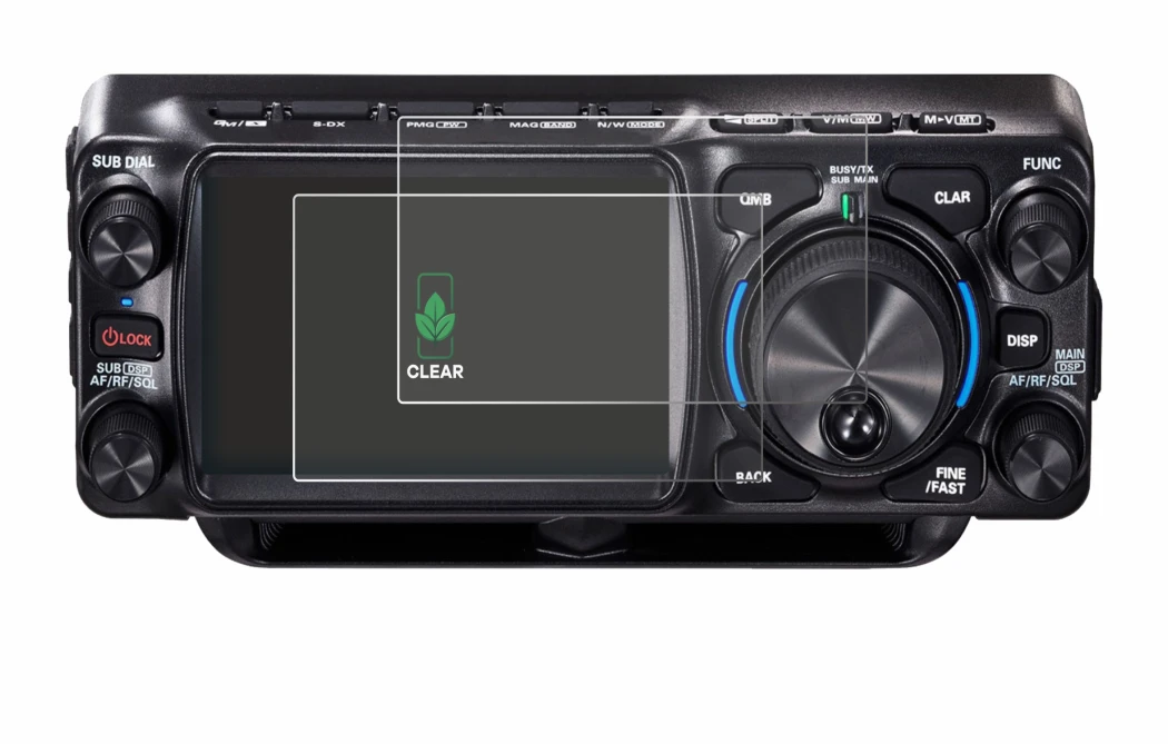 Immagine del dispositivo Yaesu FTX-1 con un'ampia varietà di protezioni per lo schermo.