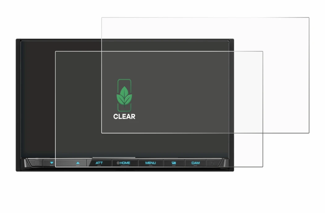 Immagine del dispositivo Kenwood DMX8021DABS con un'ampia varietà di protezioni per lo schermo.
