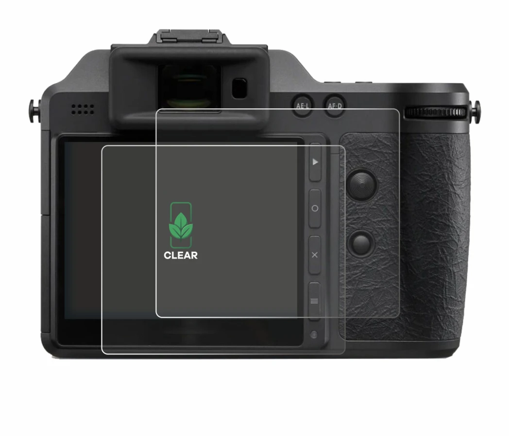 Immagine del dispositivo Hasselblad X2D II 100C con un'ampia varietà di protezioni per lo schermo.