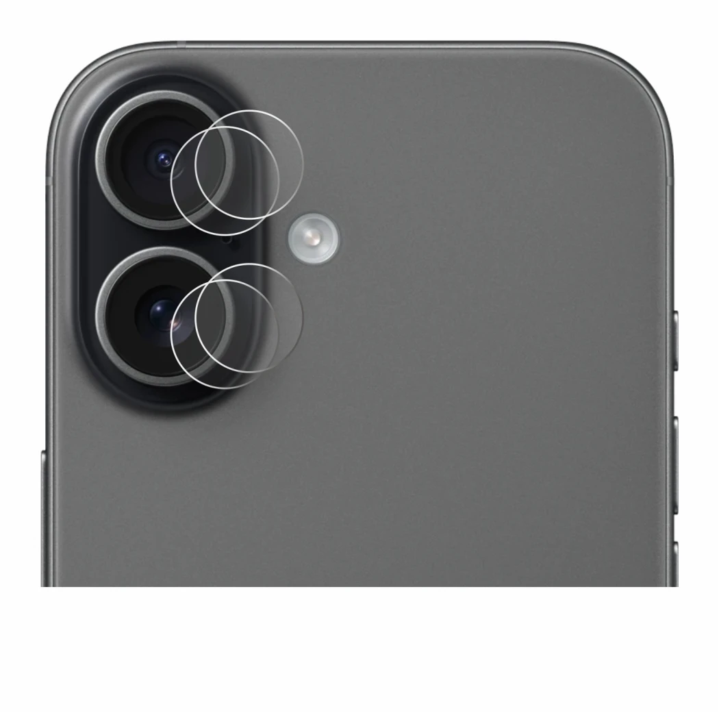Immagine del dispositivo Apple iPhone 17 (SOLO Fotocamera) con un'ampia varietà di protezioni per lo schermo.