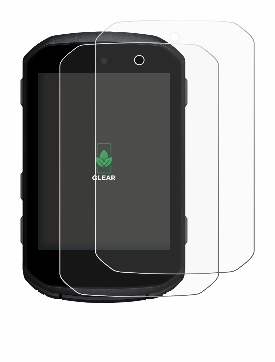 Immagine del dispositivo Garmin Edge 550 con un'ampia varietà di protezioni per lo schermo.