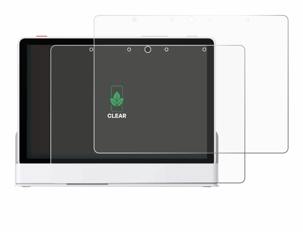 Immagine del dispositivo eufy Smart Display E10 con un'ampia varietà di protezioni per lo schermo.