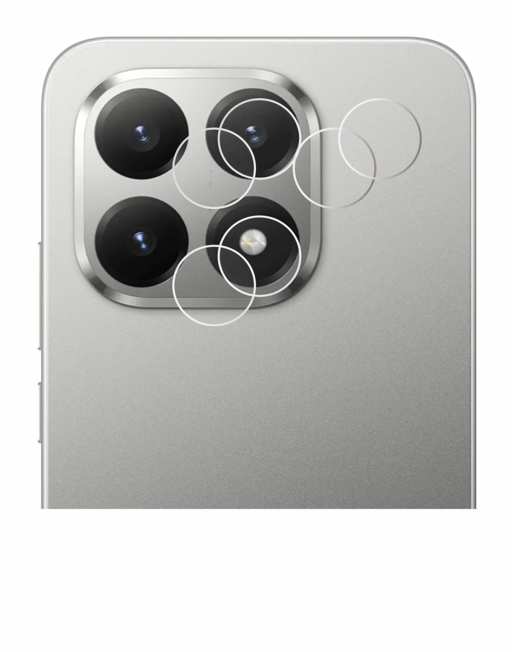 Immagine del dispositivo Xiaomi 15T (SOLO Fotocamera) con un'ampia varietà di protezioni per lo schermo.