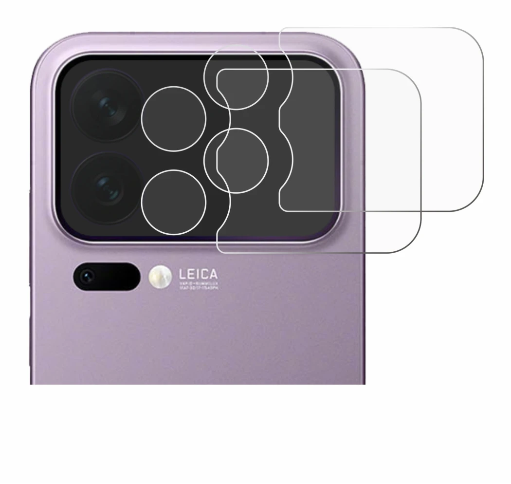 Immagine del dispositivo Xiaomi 17 Pro Max (SOLO Fotocamera) con un'ampia varietà di protezioni per lo schermo.