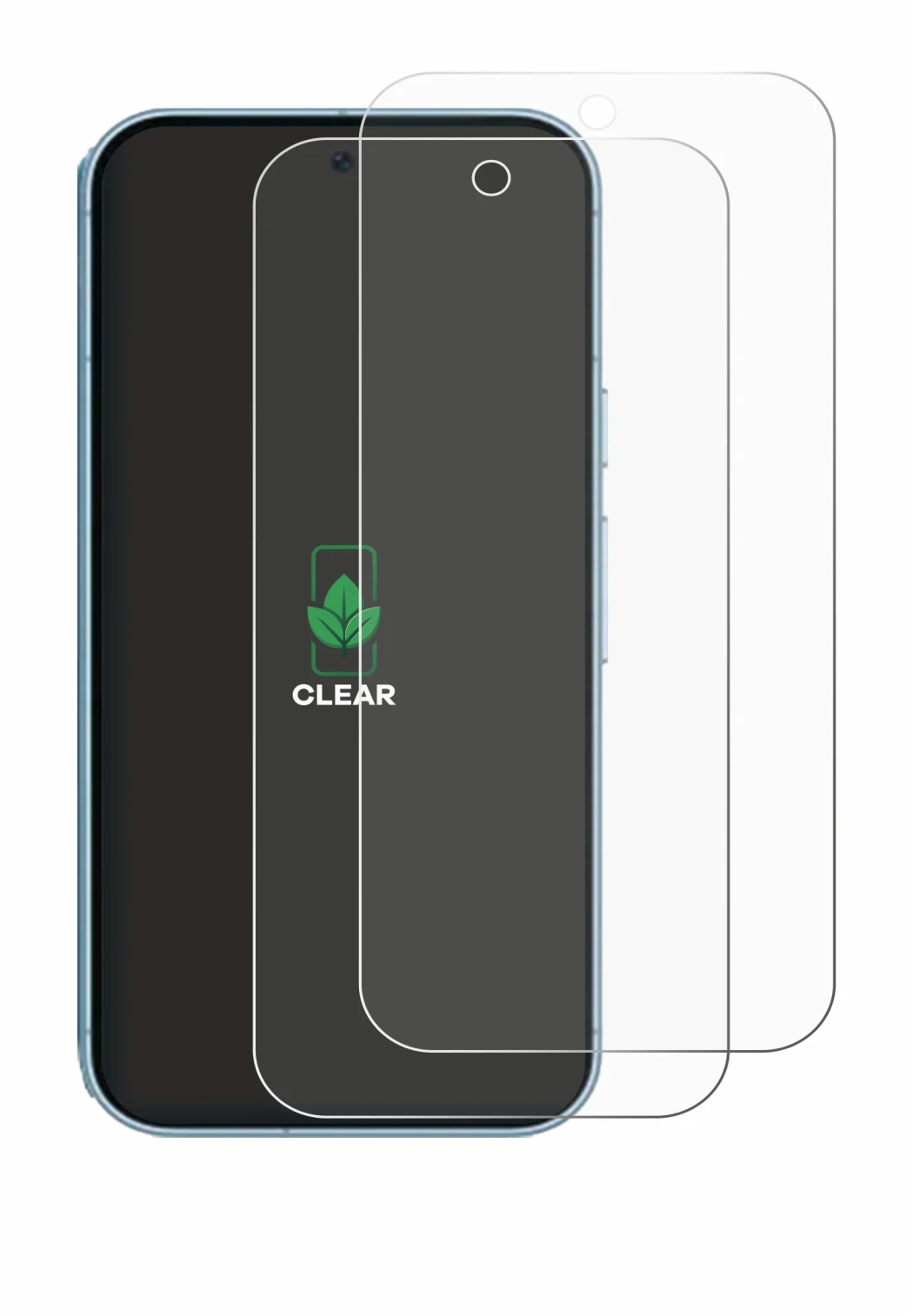 Immagine del dispositivo Google Pixel 9 (case-friendly) con un'ampia varietà di protezioni per lo schermo.