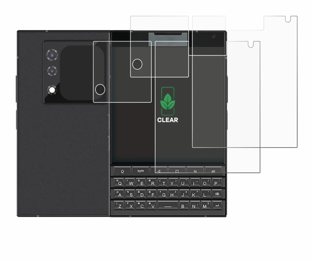 Immagine del dispositivo Unihertz Titan 2 (Fronte+Fotocamera) con un'ampia varietà di protezioni per lo schermo.