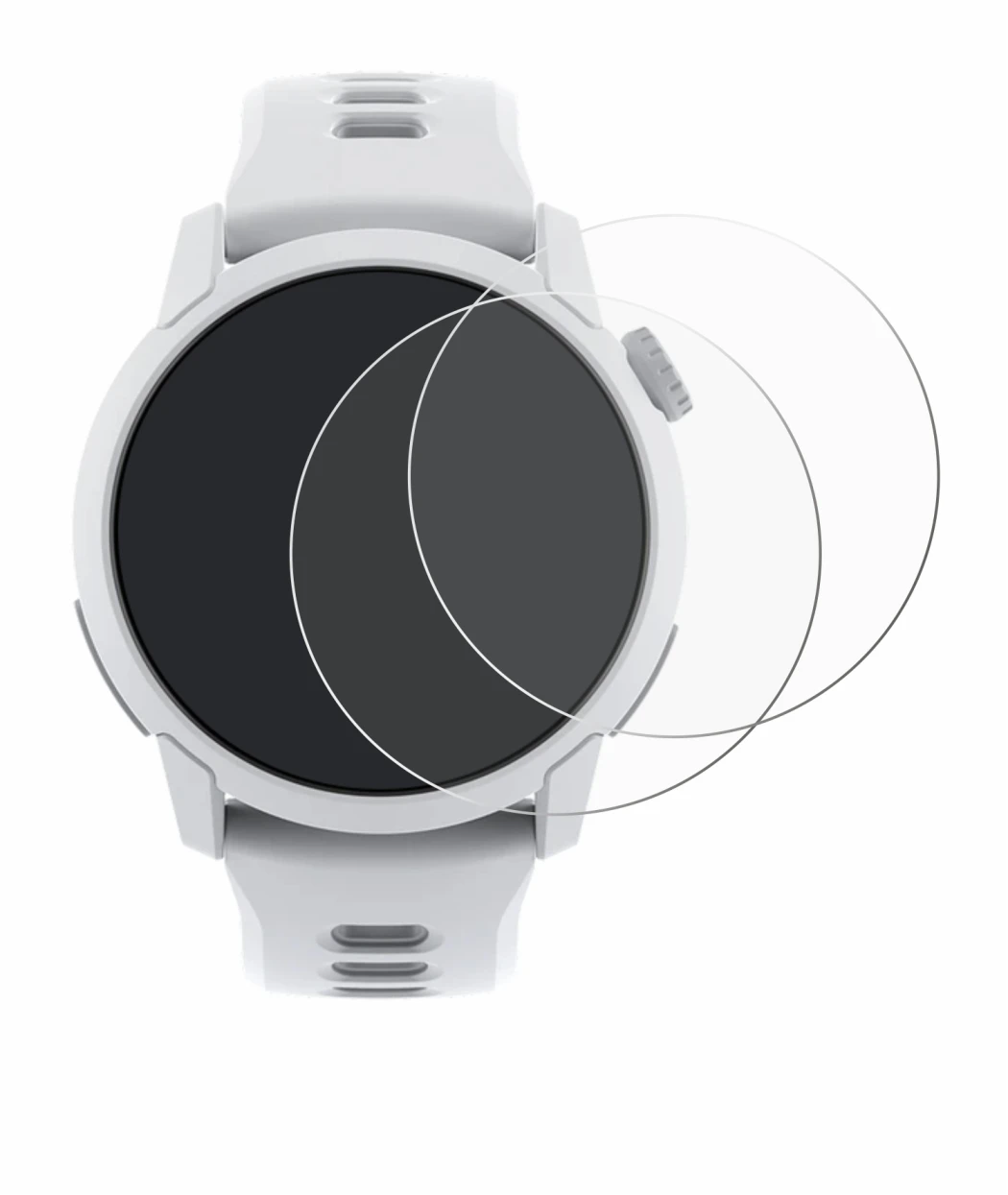 Immagine del dispositivo Coros Pace 4 con un'ampia varietà di protezioni per lo schermo.