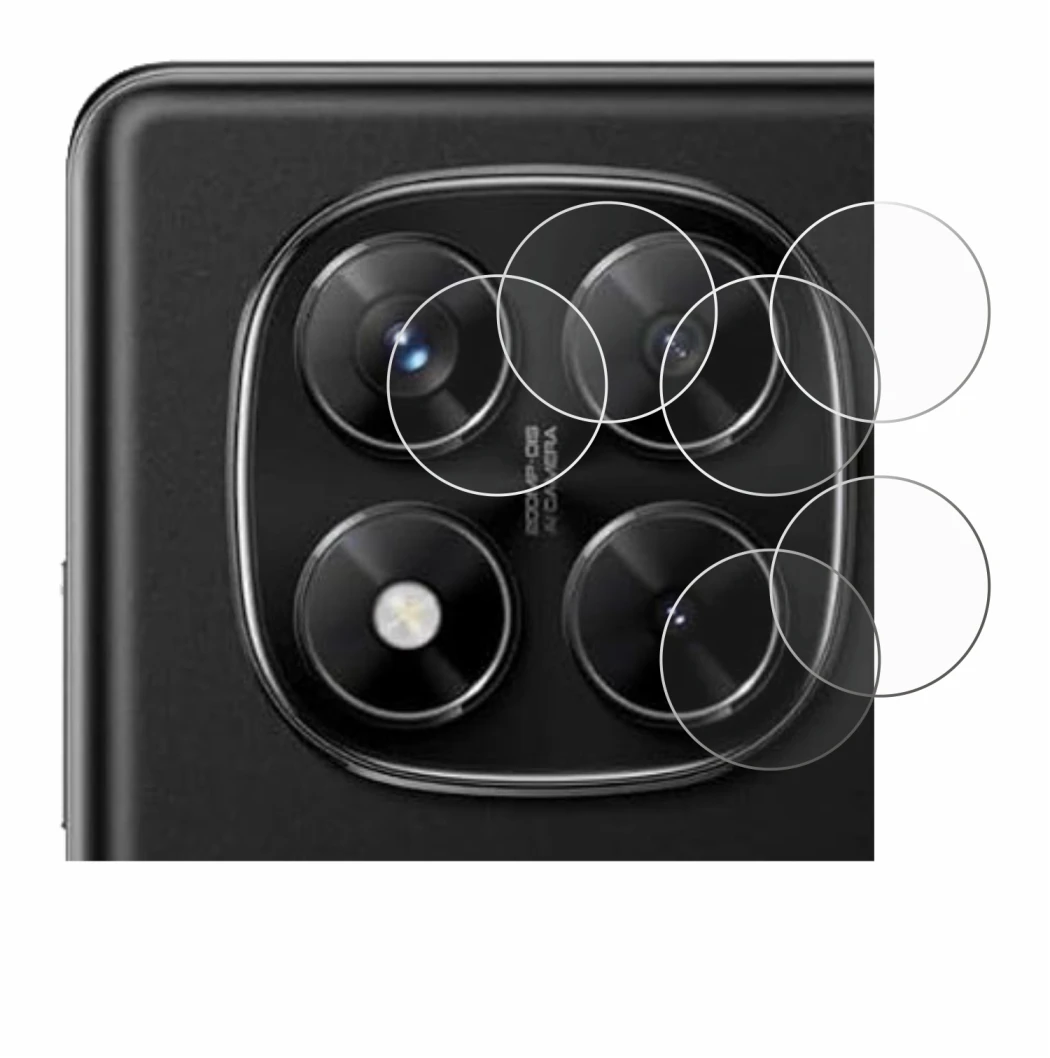 Immagine del dispositivo Xiaomi Redmi Note 14 Pro 4G (SOLO Fotocamera) con un'ampia varietà di protezioni per lo schermo.