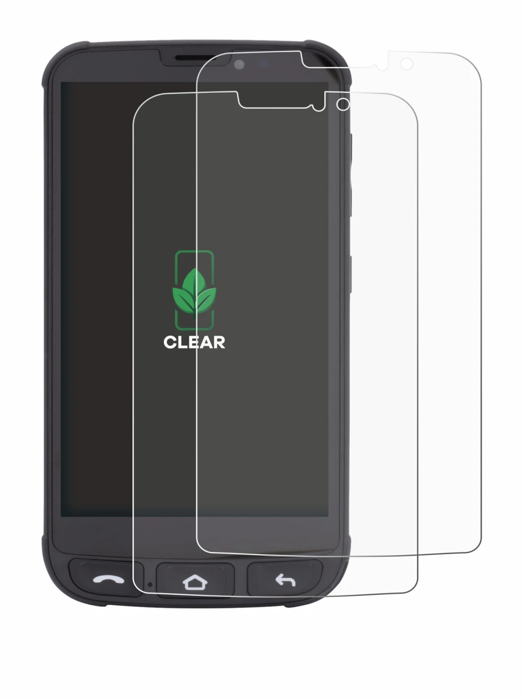 Immagine del dispositivo Olympia Neo Mini con un'ampia varietà di protezioni per lo schermo.