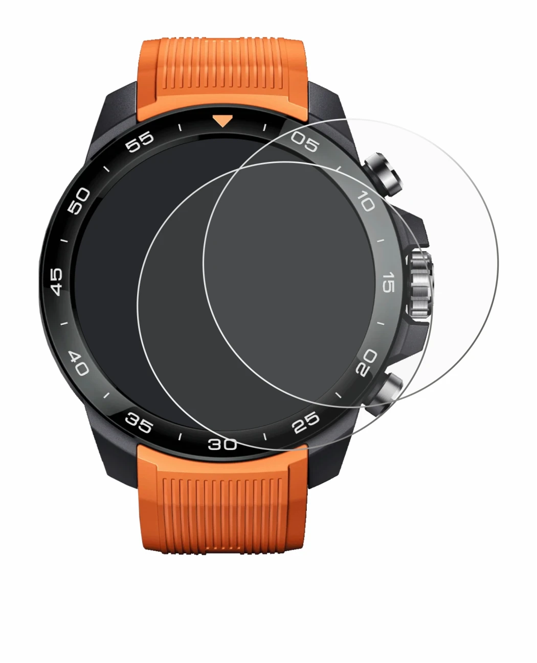 Immagine del dispositivo Xiaomi Mibro GS Explorer S con un'ampia varietà di protezioni per lo schermo.