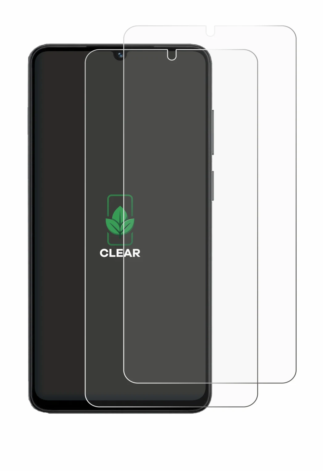 Immagine del dispositivo Honor X5c Plus con un'ampia varietà di protezioni per lo schermo.