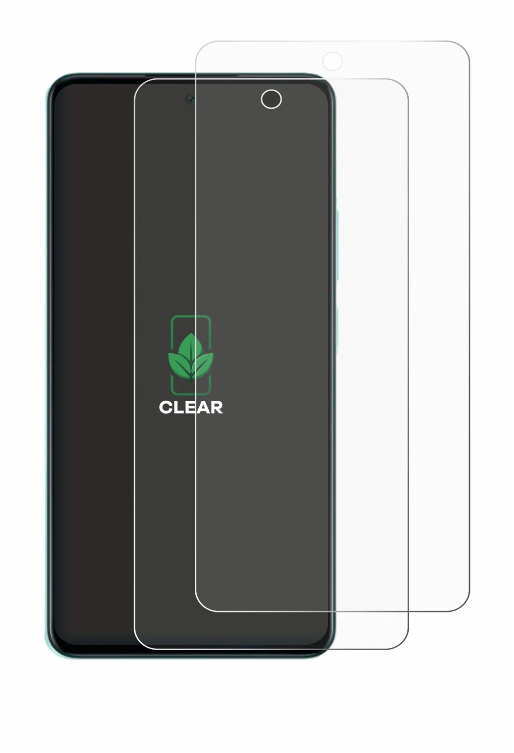 Immagine del dispositivo Oppo A5 con un'ampia varietà di protezioni per lo schermo.