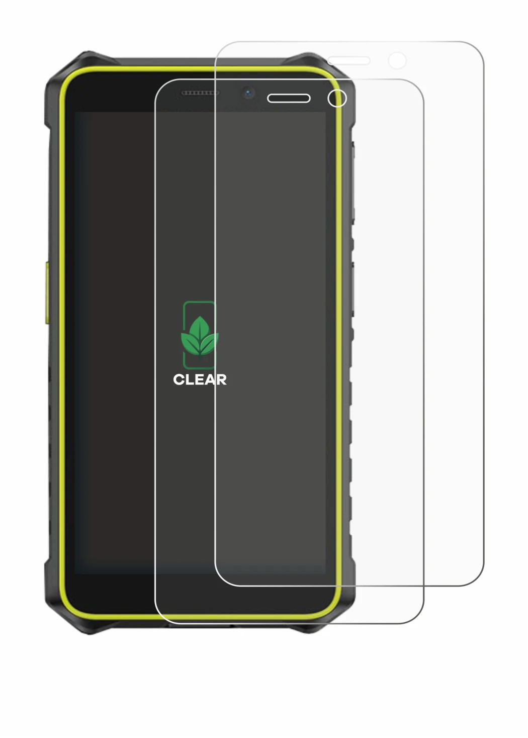 Immagine del dispositivo Ulefone RugKing 2 Pro con un'ampia varietà di protezioni per lo schermo.