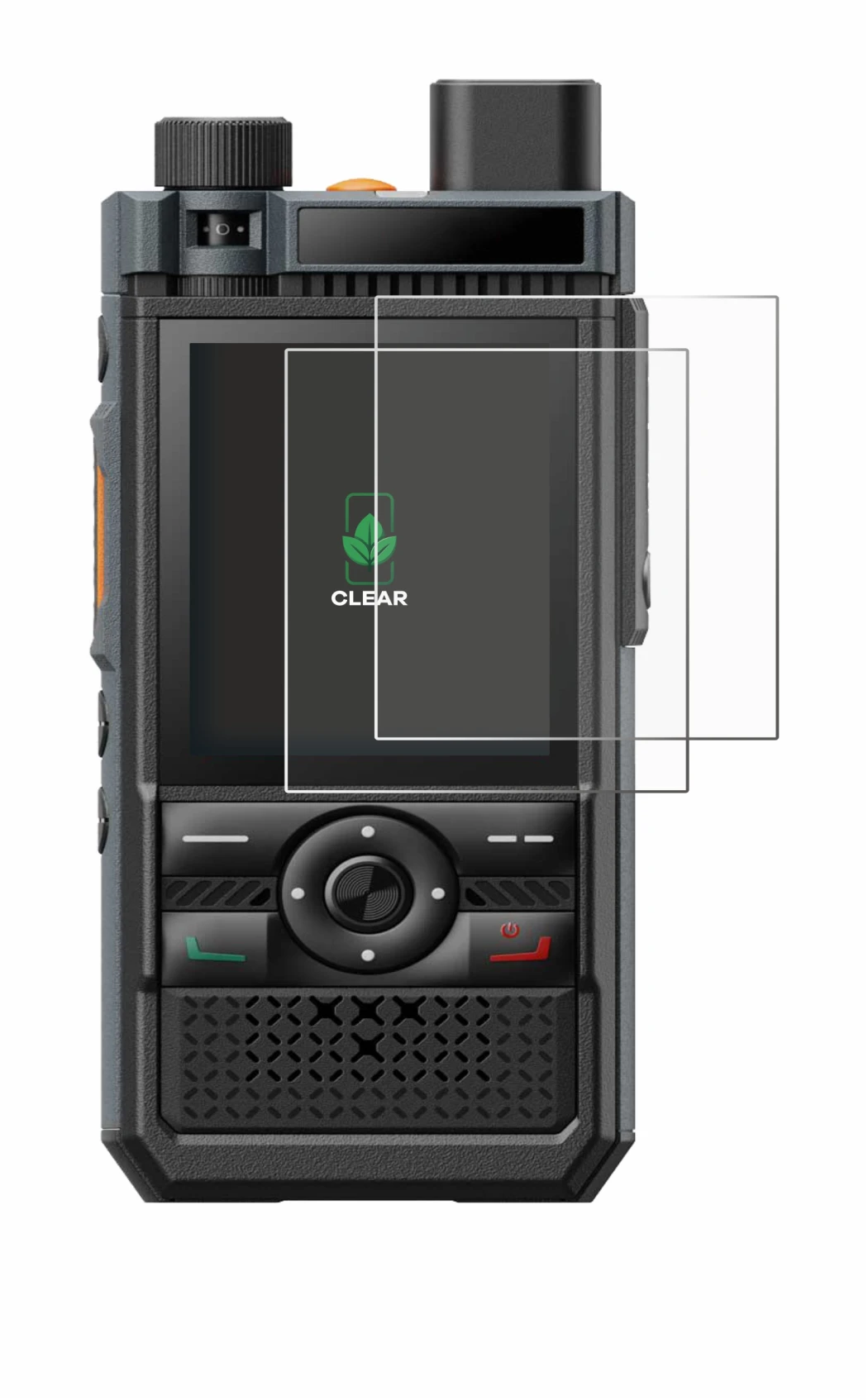 Immagine del dispositivo Hytera P50 Pro con un'ampia varietà di protezioni per lo schermo.