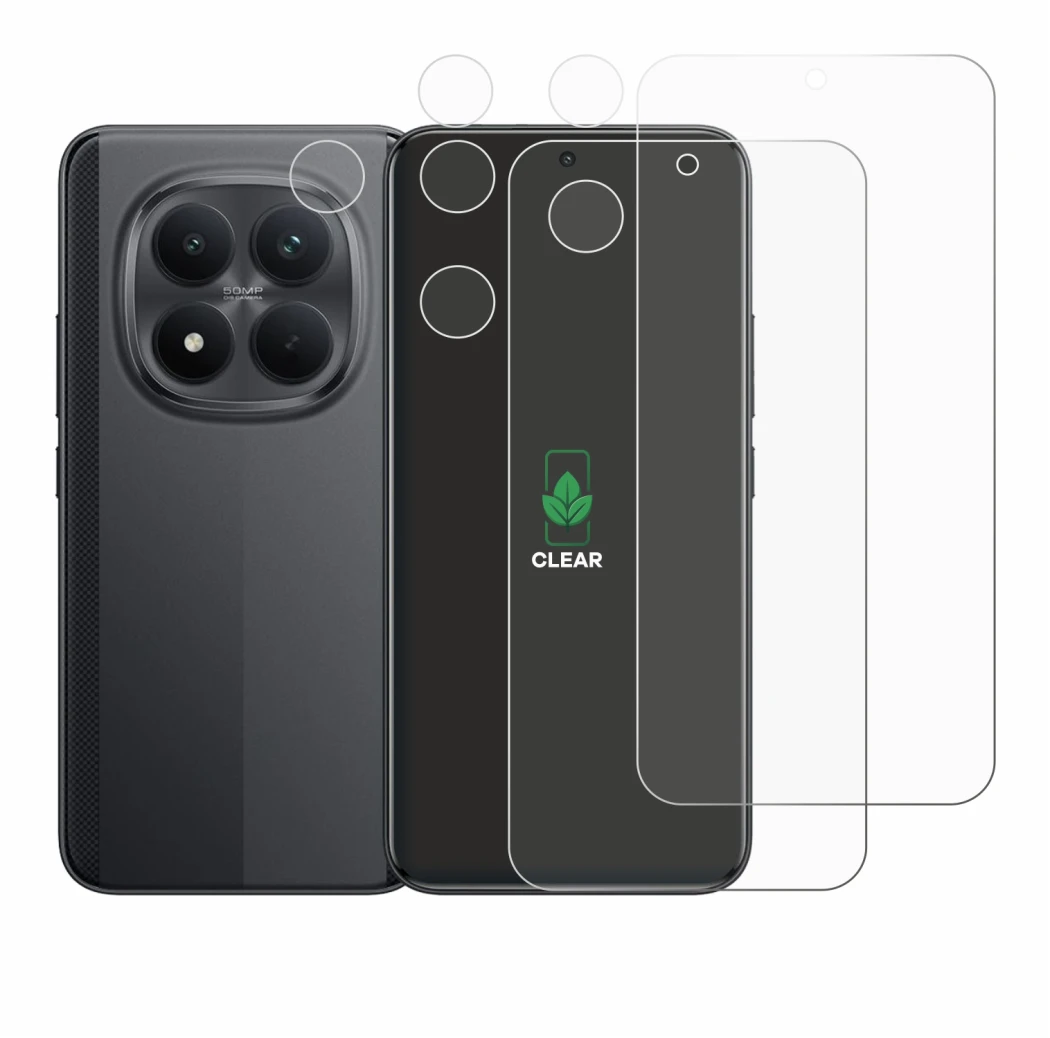 Immagine del dispositivo Xiaomi Poco M8 Pro (Fronte+Fotocamera) con un'ampia varietà di protezioni per lo schermo.