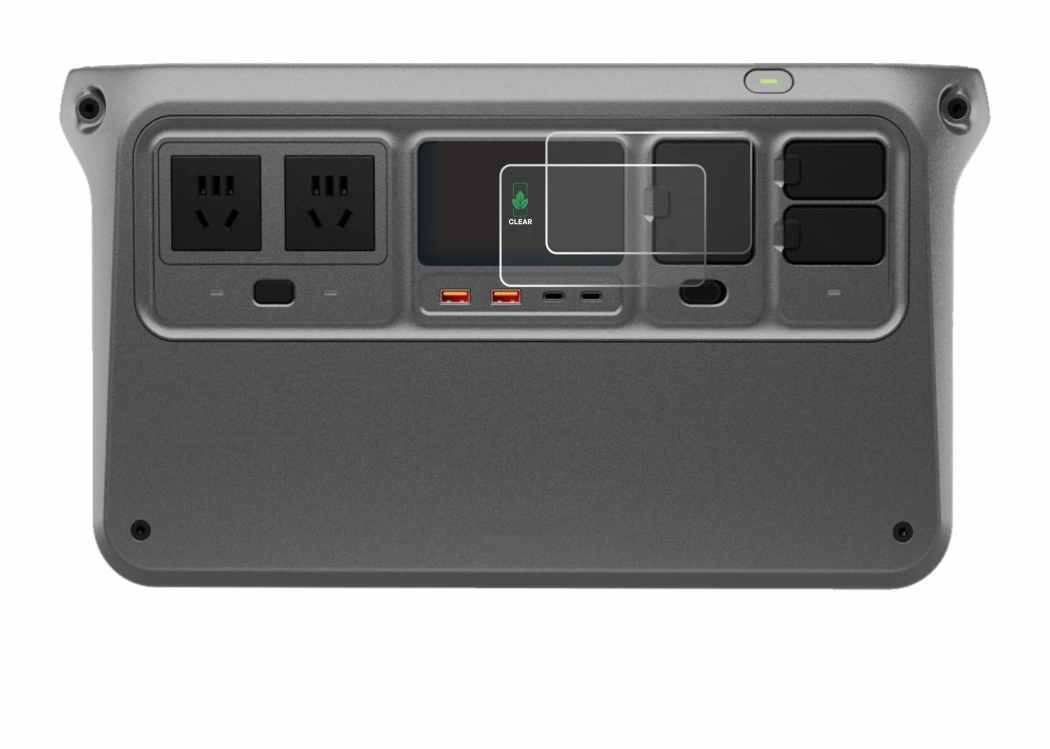 Immagine del dispositivo DJI Power 1000 V2 con un'ampia varietà di protezioni per lo schermo.