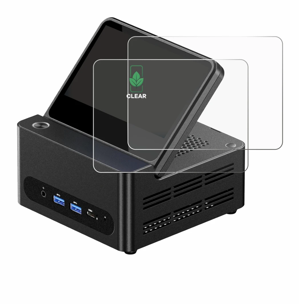 Immagine del dispositivo AOOSTAR ‎G-FLIP H255 con un'ampia varietà di protezioni per lo schermo.