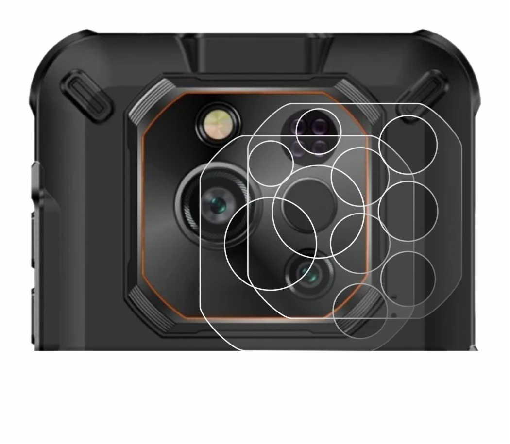 Immagine del dispositivo Ulefone RugOne Xever 7 Pro (SOLO Fotocamera) con un'ampia varietà di protezioni per lo schermo.