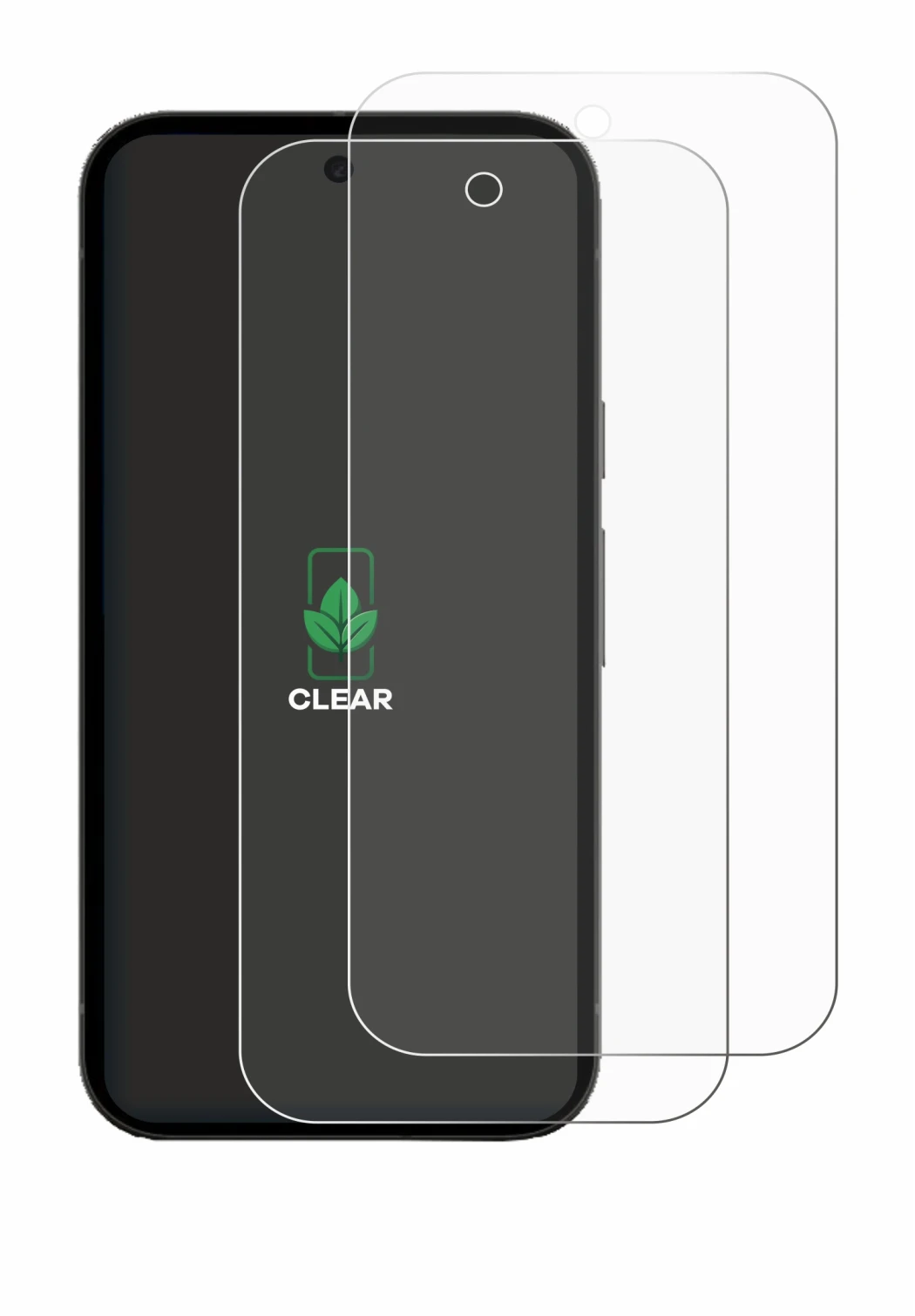 Immagine del dispositivo Google Pixel 10a con un'ampia varietà di protezioni per lo schermo.