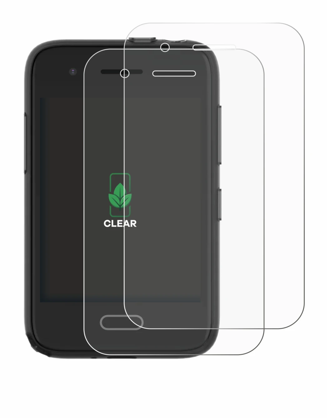 Immagine del dispositivo Xplora One con un'ampia varietà di protezioni per lo schermo.