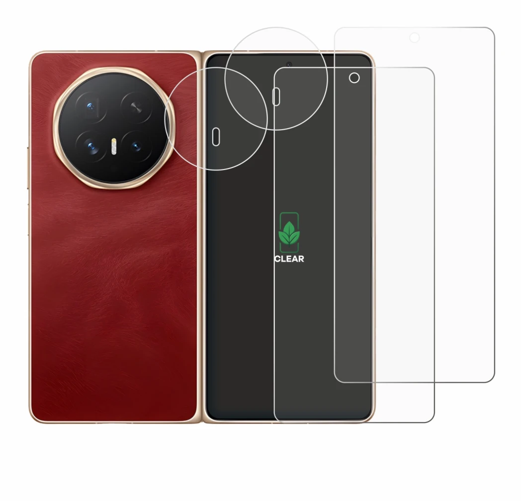 Immagine del dispositivo Honor Magic V6 (Fronte+Fotocamera) con un'ampia varietà di protezioni per lo schermo.