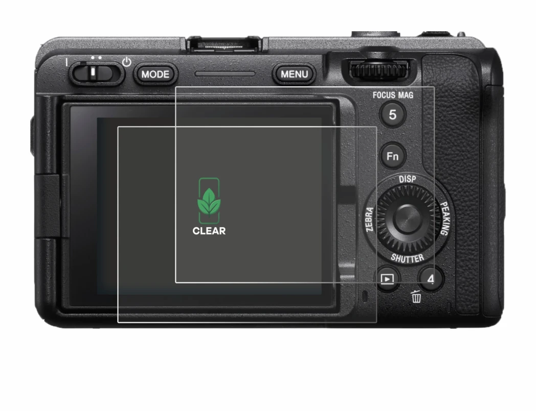 Immagine del dispositivo Sony FX3A (ILME‑FX3A) con un'ampia varietà di protezioni per lo schermo.