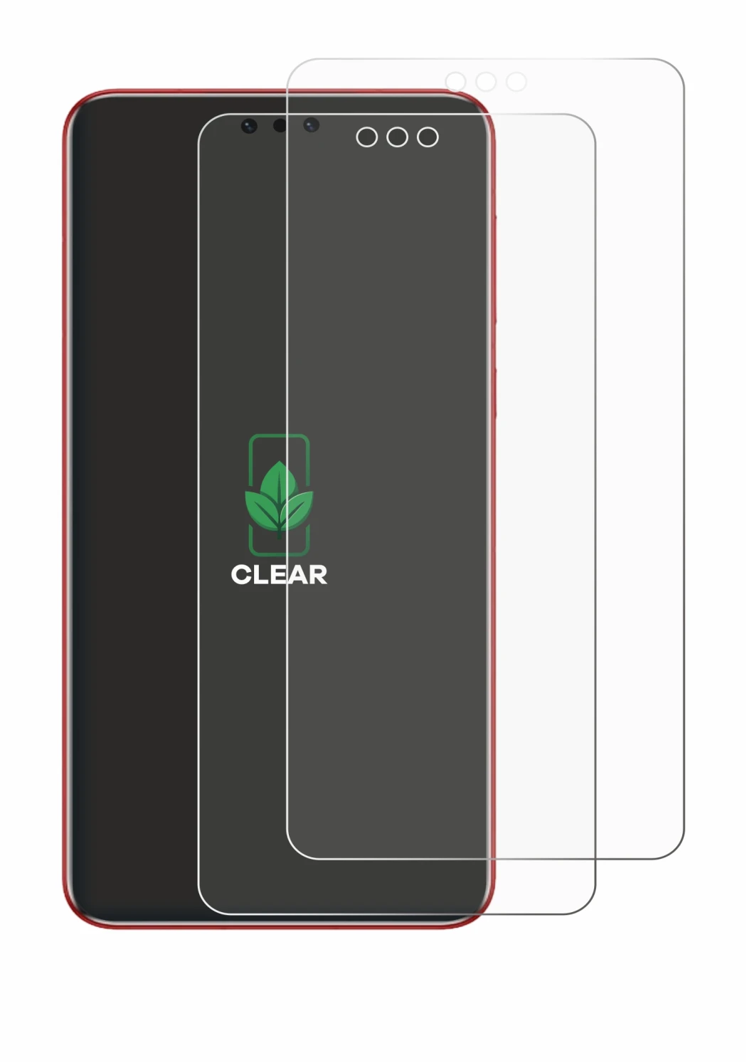 Immagine del dispositivo Huawei Mate 60 RS Ultimate con un'ampia varietà di protezioni per lo schermo.