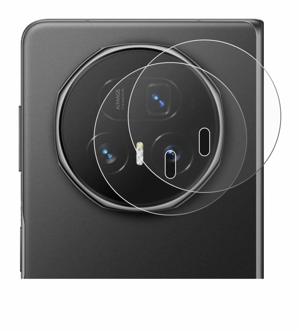 Immagine del dispositivo Honor Magic V5 (SOLO Fotocamera) con un'ampia varietà di protezioni per lo schermo.
