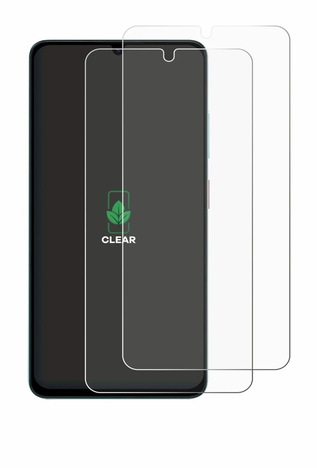Immagine del dispositivo ZTE Blade A36 con un'ampia varietà di protezioni per lo schermo.