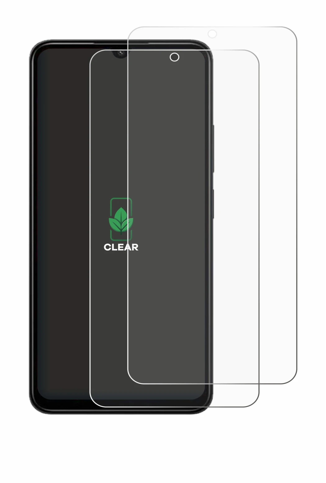 Immagine del dispositivo Xiaomi Redmi A3 Pro con un'ampia varietà di protezioni per lo schermo.