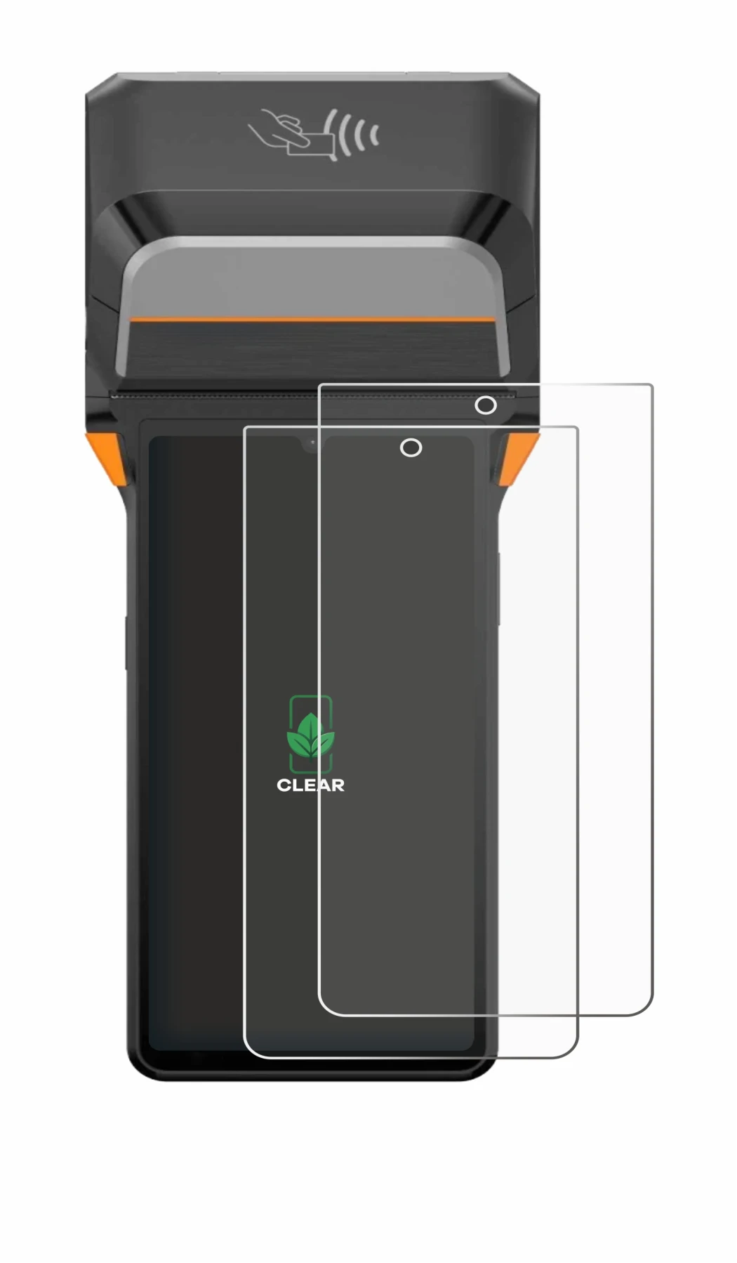 Immagine del dispositivo Sunmi V3 Plus con un'ampia varietà di protezioni per lo schermo.