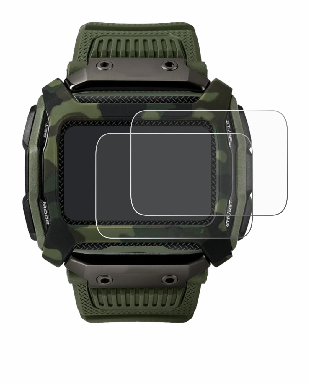 Immagine del dispositivo Timex Command Shock con un'ampia varietà di protezioni per lo schermo.