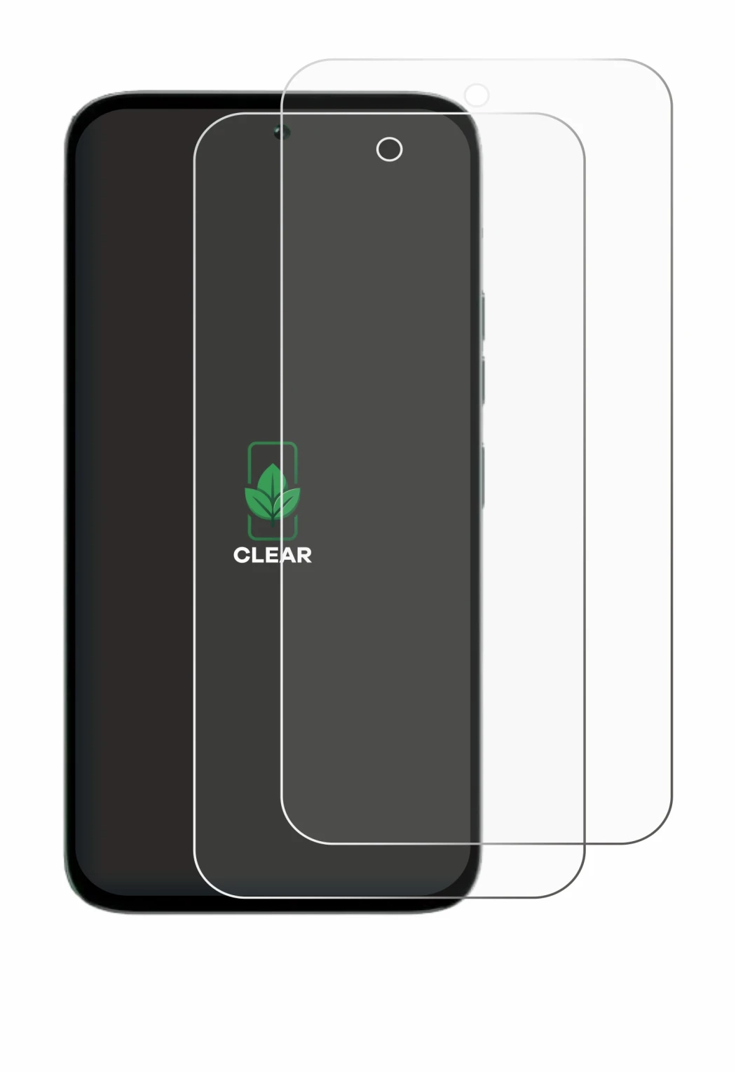 Immagine del dispositivo Tecno Pop X 5G con un'ampia varietà di protezioni per lo schermo.
