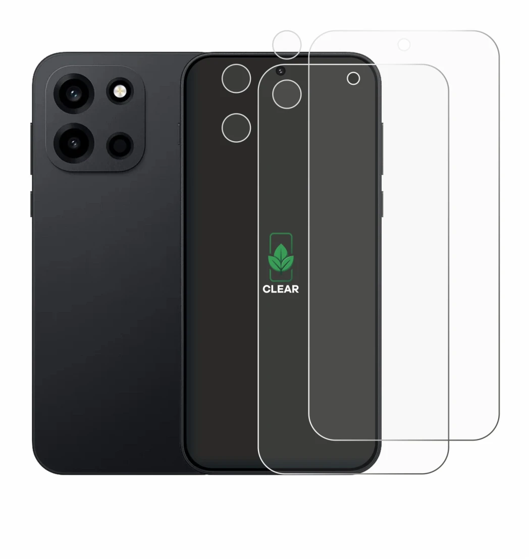 Immagine del dispositivo OnePlus Nord 6 (Fronte+Fotocamera) con un'ampia varietà di protezioni per lo schermo.