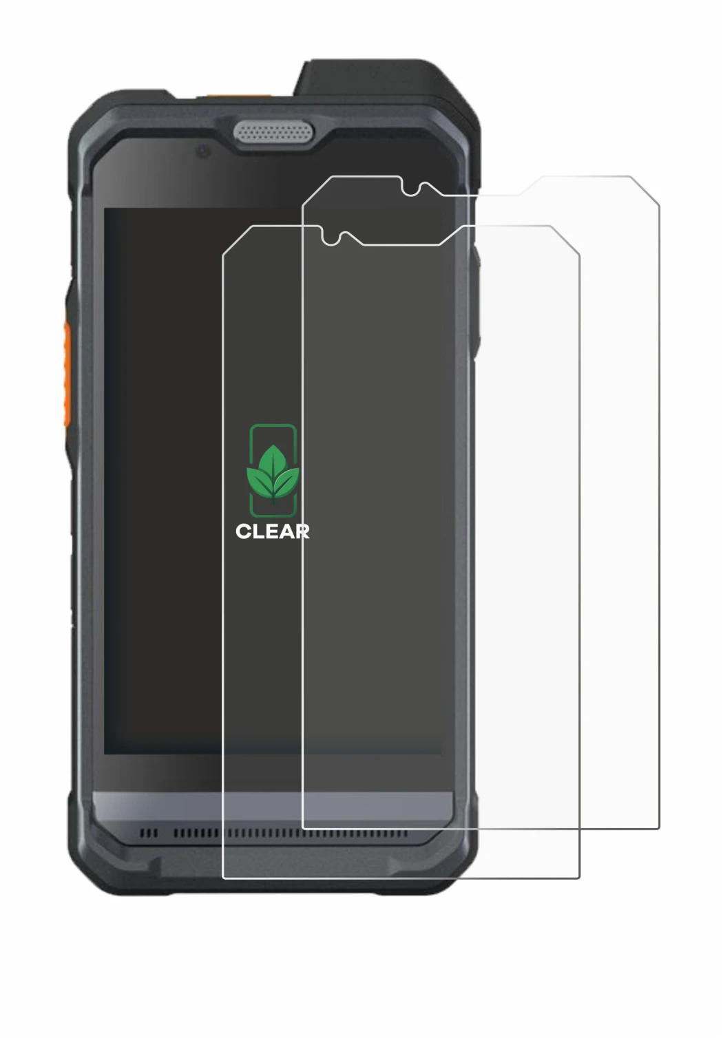 Immagine del dispositivo Hytera PNC460 con un'ampia varietà di protezioni per lo schermo.