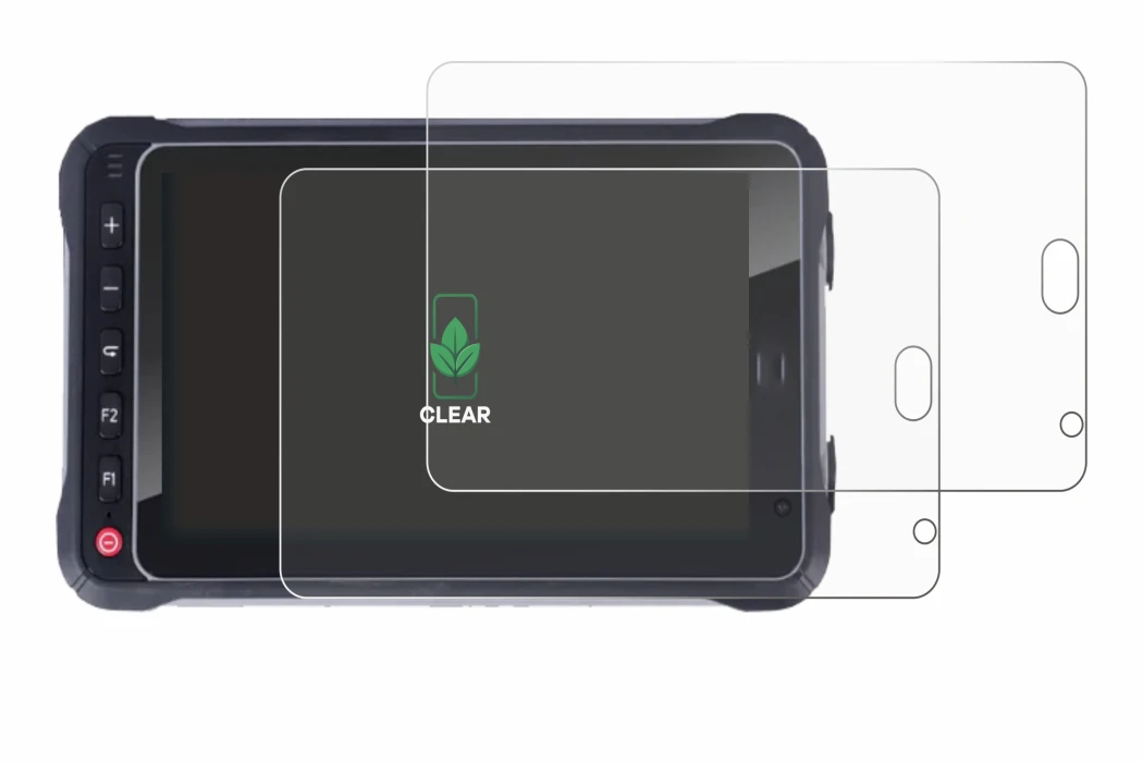 Immagine del dispositivo Hugerock X72 con un'ampia varietà di protezioni per lo schermo.