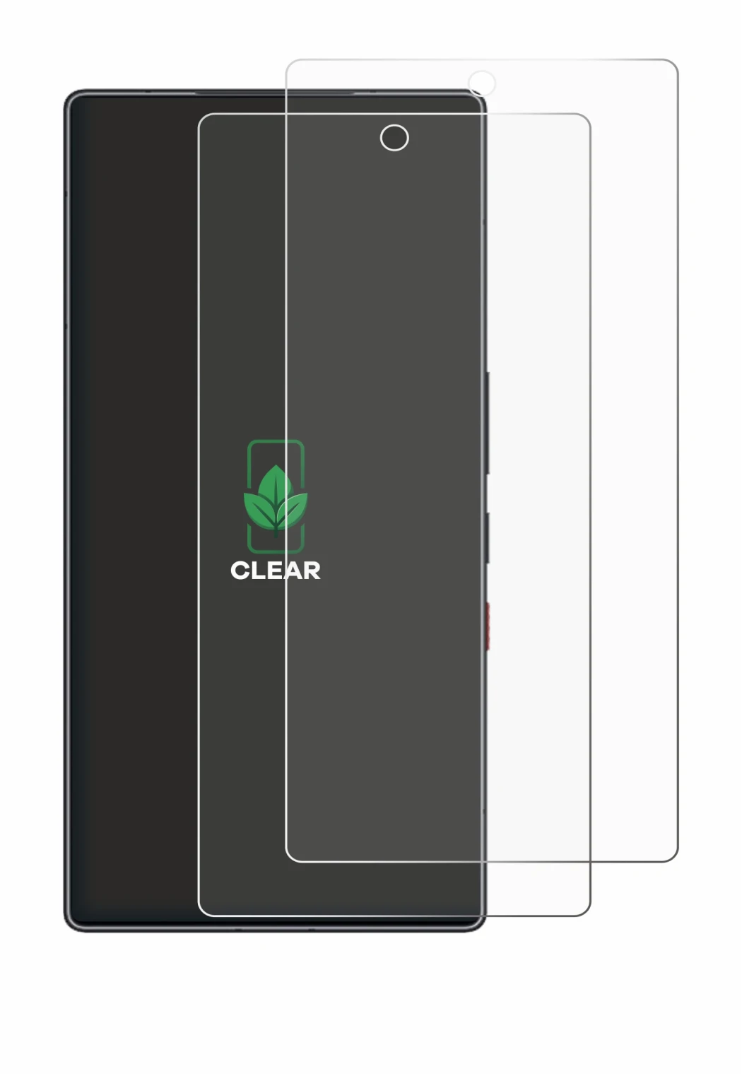 Immagine del dispositivo ZTE Nubia Red Magic 11S Pro Plus con un'ampia varietà di protezioni per lo schermo.