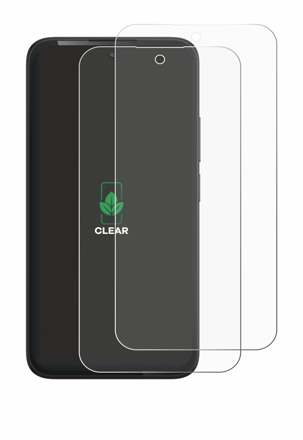 Immagine del dispositivo TCL K70 4G con un'ampia varietà di protezioni per lo schermo.
