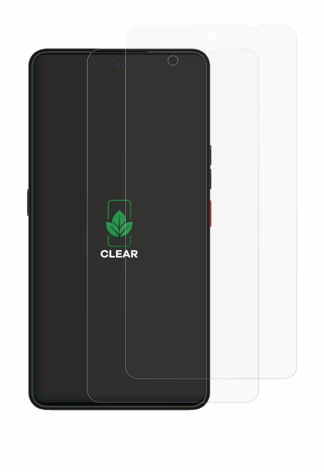 Immagine del dispositivo Volla Phone Plinius con un'ampia varietà di protezioni per lo schermo.