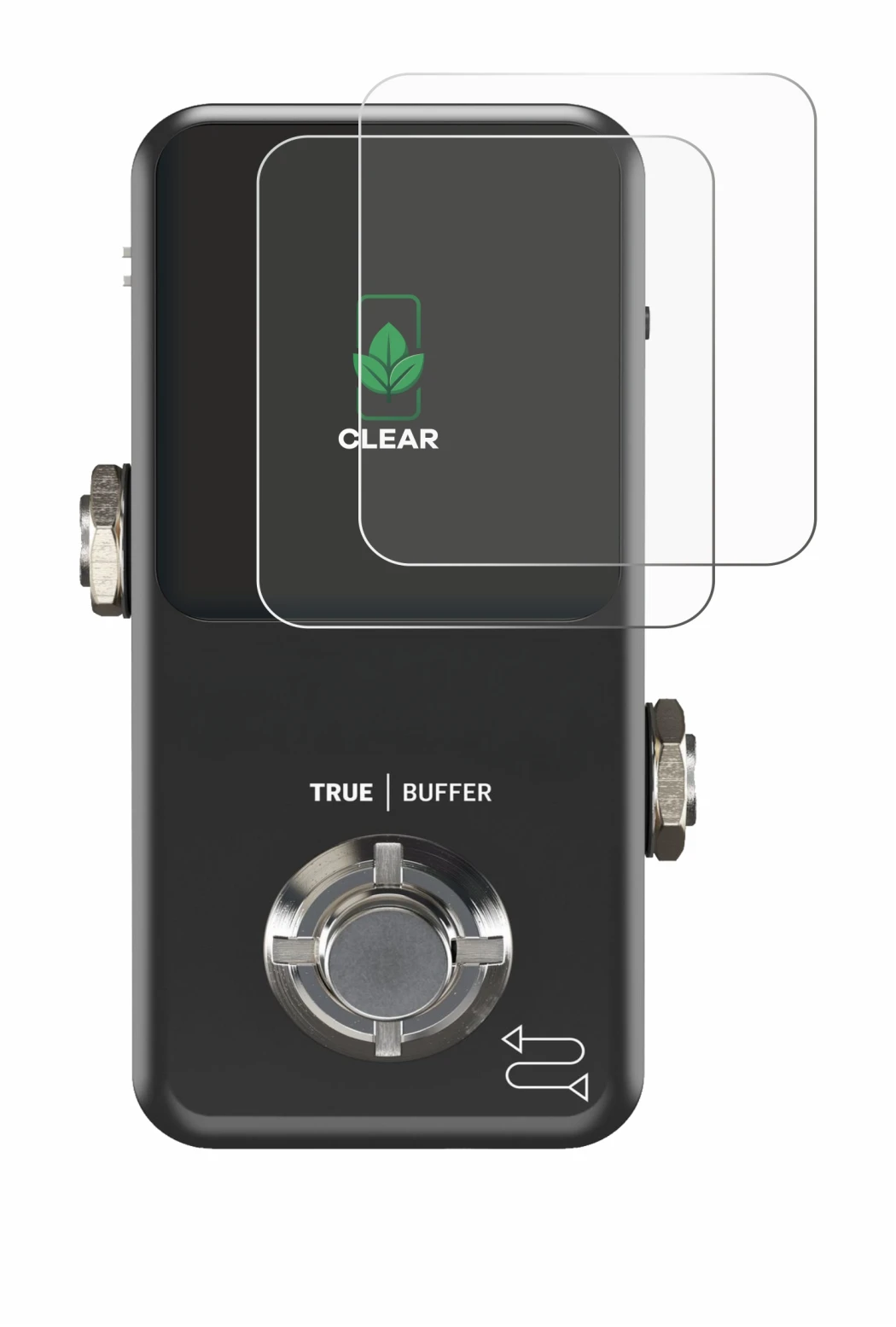 Immagine del dispositivo TC Electronic POLYTUNE 3 Noir con un'ampia varietà di protezioni per lo schermo.