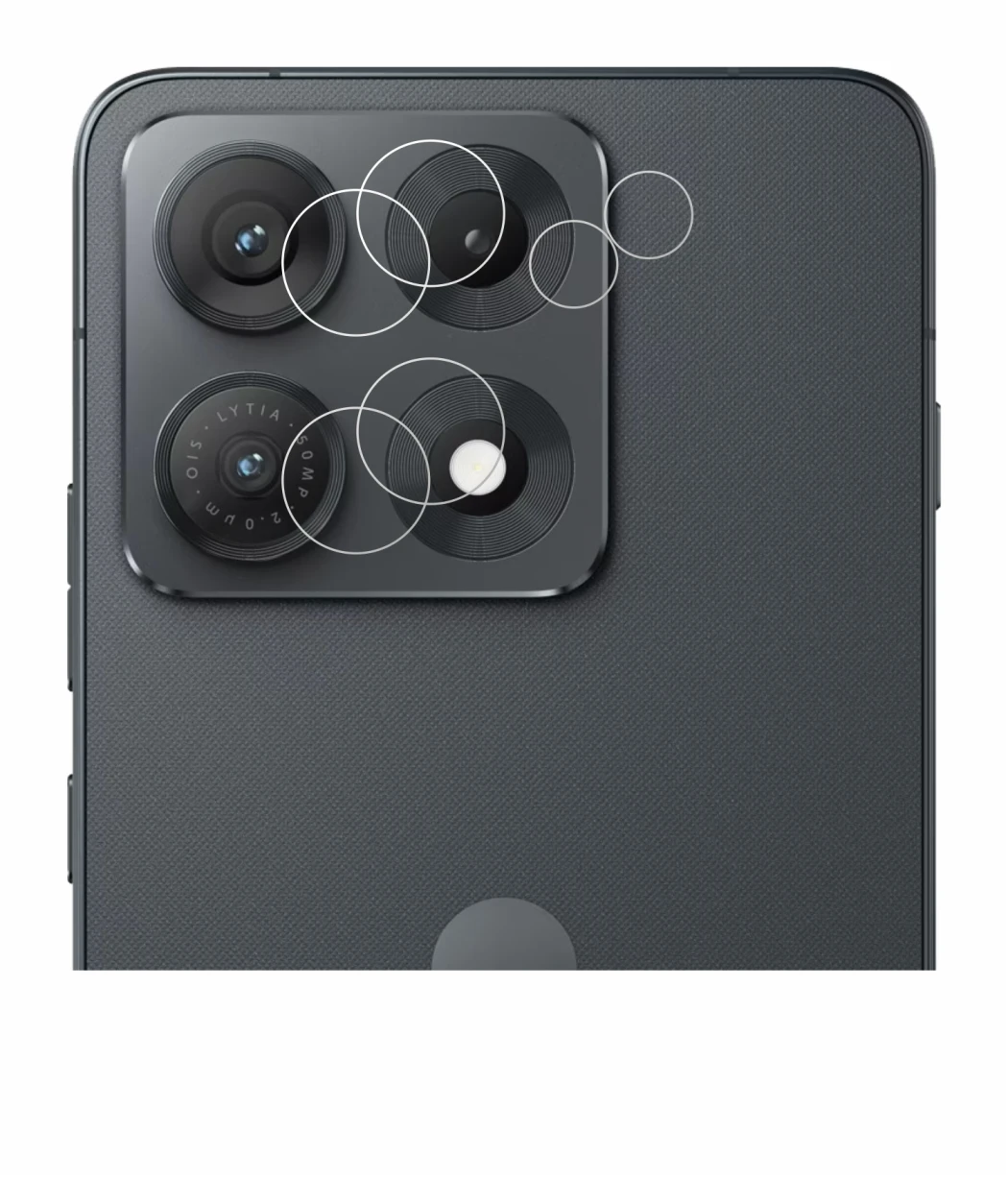 Immagine del dispositivo Motorola Edge 70 Max (SOLO Camera) con un'ampia varietà di protezioni per lo schermo.