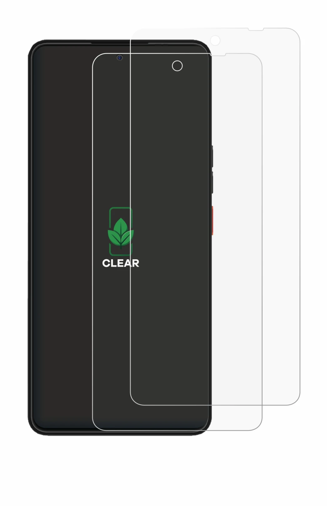 Immagine del dispositivo Volla Phone Plinius Plus con un'ampia varietà di protezioni per lo schermo.