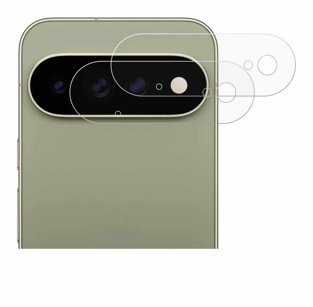 Immagine del dispositivo Google Pixel 11 Pro XL (SOLO Fotocamera) con un'ampia varietà di protezioni per lo schermo.