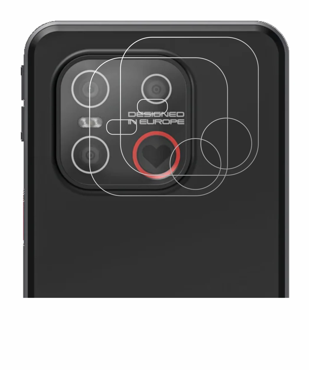 Immagine del dispositivo Emporia Smart 7 Lite (SOLO Fotocamera) con un'ampia varietà di protezioni per lo schermo.