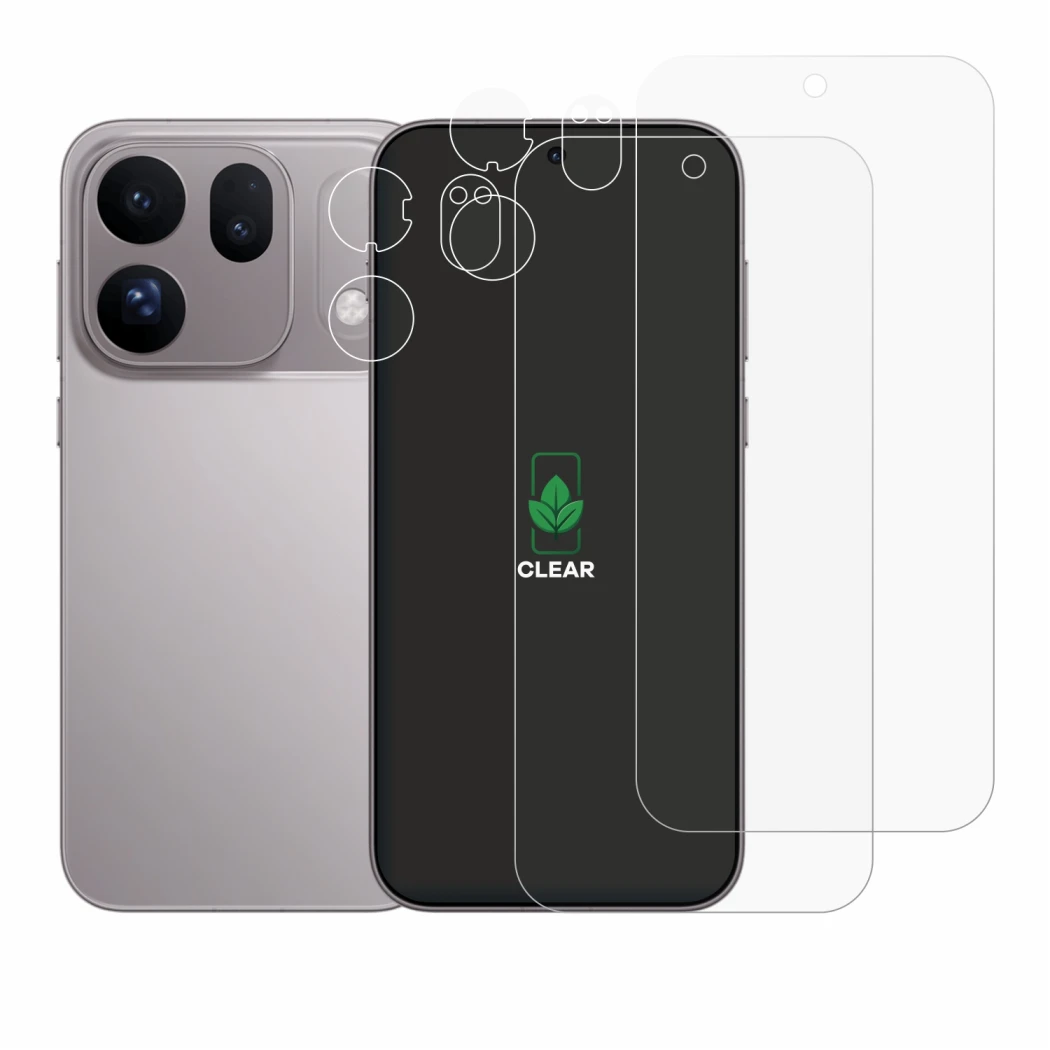 Immagine del dispositivo Oppo Find X10 (Fronte+Fotocamera) con un'ampia varietà di protezioni per lo schermo.