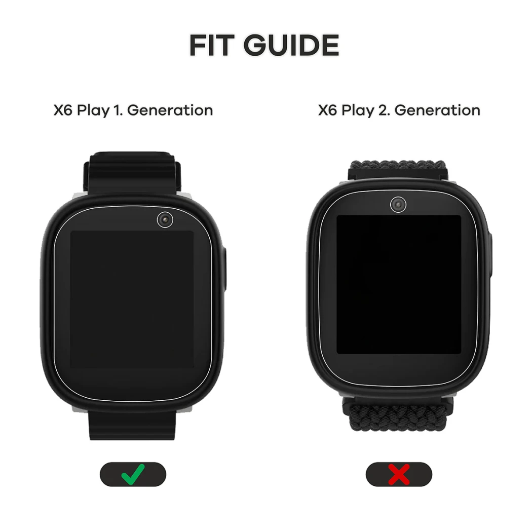 Dispositivo Xplora X6 Play 2022 (1a generación) con protezione per lo schermo applicata