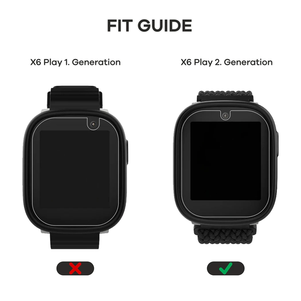 Dispositivo Xplora X6 Play 2025 (2a generazione) con protezione per lo schermo applicata