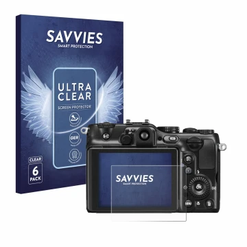 Parte frontale di una confezione del prodotto con il logo del marchio Savvies. Accanto è raffigurato il dispositivo Nikon Cool