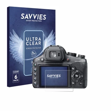 Parte frontale di una confezione del prodotto con il logo del marchio Savvies. Accanto è raffigurato il dispositivo Fujifilm F
