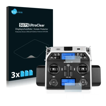 Parte frontale di una confezione del prodotto con il logo del marchio Savvies. Accanto è raffigurato il dispositivo Graupner M